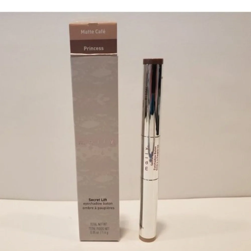 Mally Secret Lift Eyeshadow Baton Duo- Matte Cafe/Princess   NIB